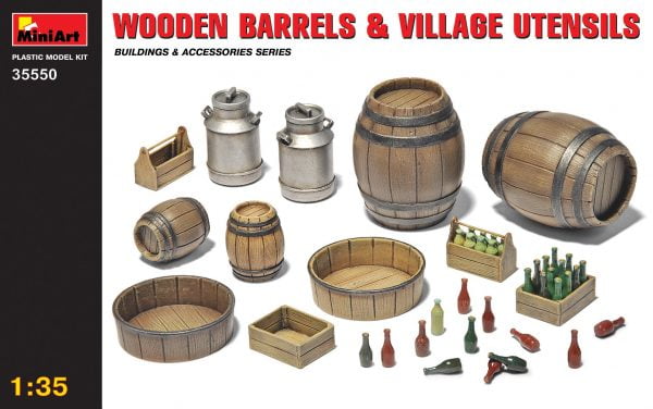 Wooden Barrels & Village Utensils