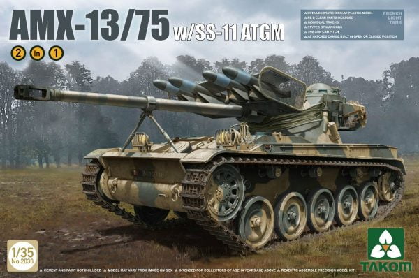 French Light Tank AMX-13/75 with SS11
