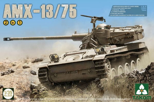 French Light Tank AMX-13/75 2in1