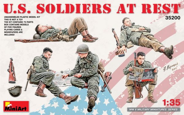 US Soldiers at Rest (5 fig.)