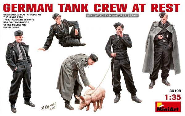 German Tank Crew at Rest (5 fig.)