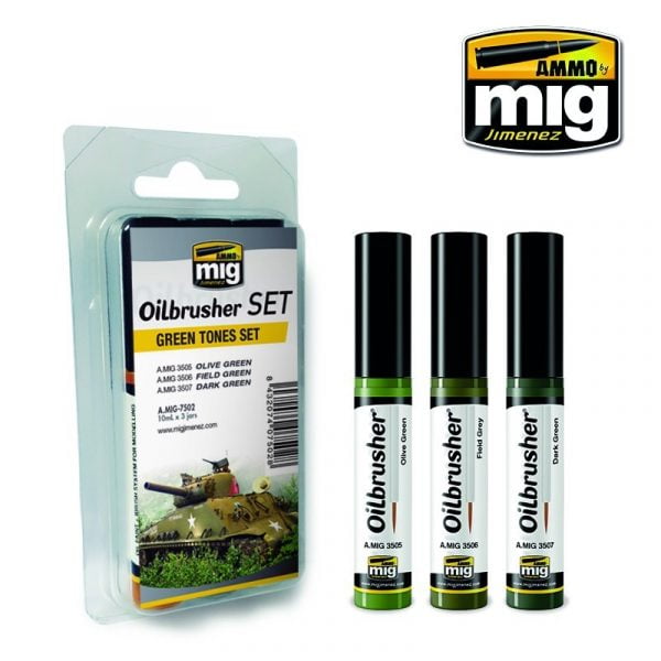 Oilbrusher - Green Tones Set