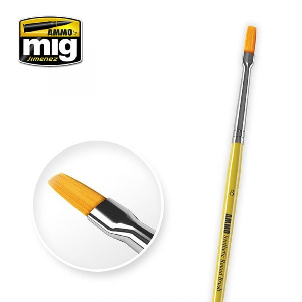 6 Syntetic Flat Brush