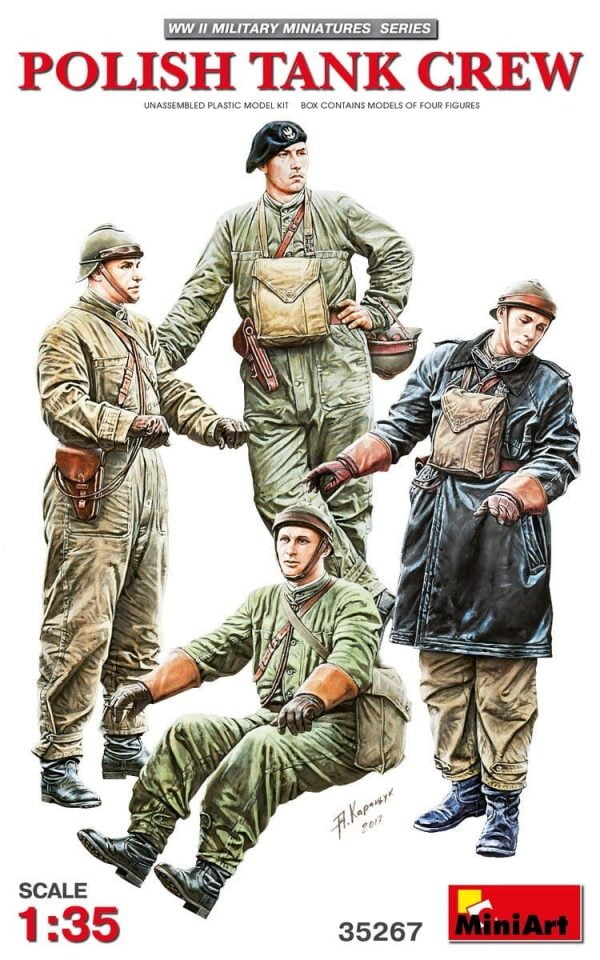 Polish Tank Crew WWII  (4 Figs.)