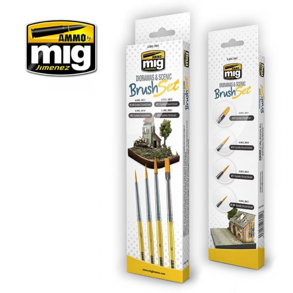 Diorama & Scenic Brush Set