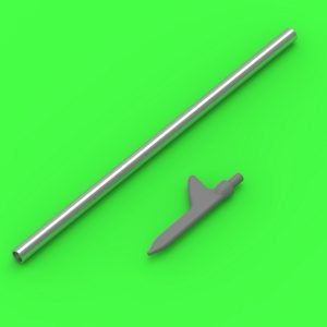 US WWII Pitot Tube - "Shark-fin" Type Probe (1pc) - Used on P-36, P-39, P-40, P-47, A-36, B-239, T-6, B-25