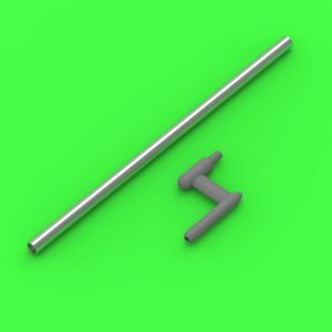 US WWII Pitot Tube - "L Shape" Type Probe (1pc) - Used on Export Versions of US Aircraft P-35, P-36, P-40, T-6, B-339