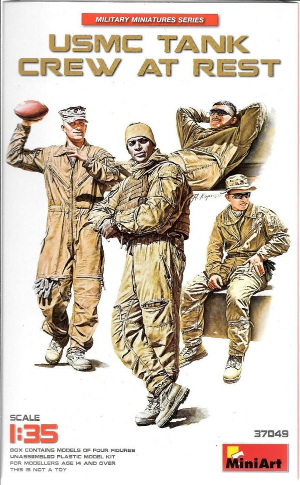 USMC Tank Crew at Rest   (4 Figs.)