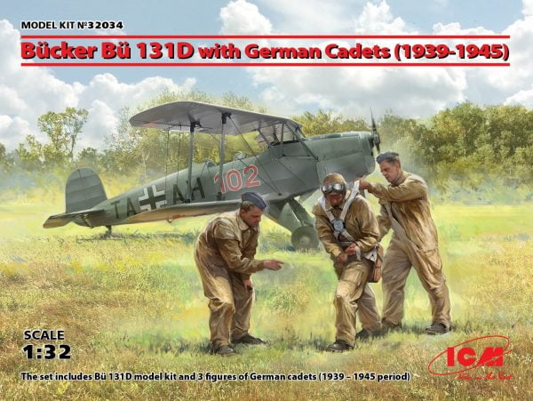 Bücker Bü 131D w/ German Cadets (1939-45)