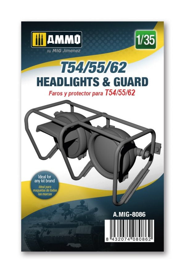 T54/55/62 Headlights and Gards 1/35