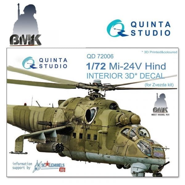 Mi-24V (for ZVEZDA) INTERIOR 3D* Decal 1/72