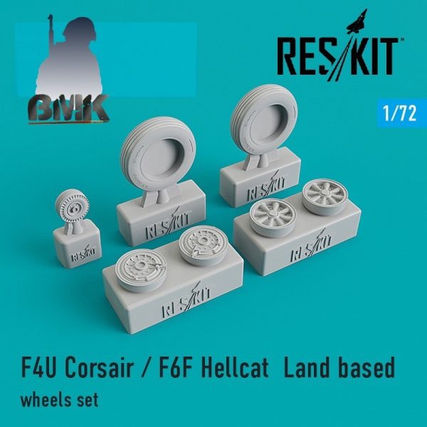 F4U Corsair /F6F Hellcat Landed Based Wheels Set 1/72