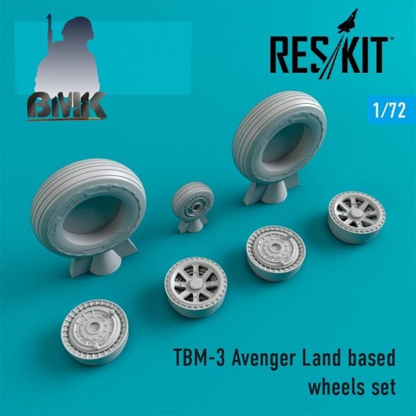 TBM-3 Avenger Landed Based Wheels Set 1/72