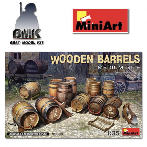 Wooden Barrels Medium Size