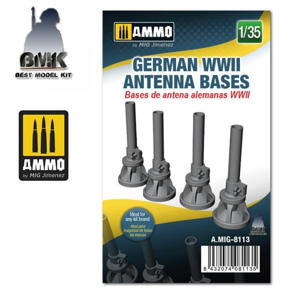 German WWII Antenna Bases Universal 1/35