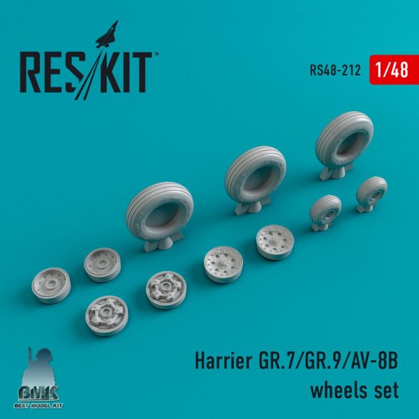 Harrier GR.7/GR.9/AV-88 Wheels Set 1/48