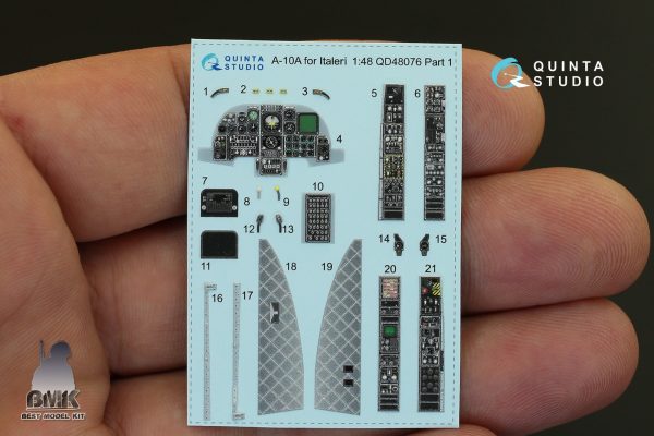 A-10A Thunderbolt (for ITALERI) INTERIOR 3D* Decal 1/48 – Image 7