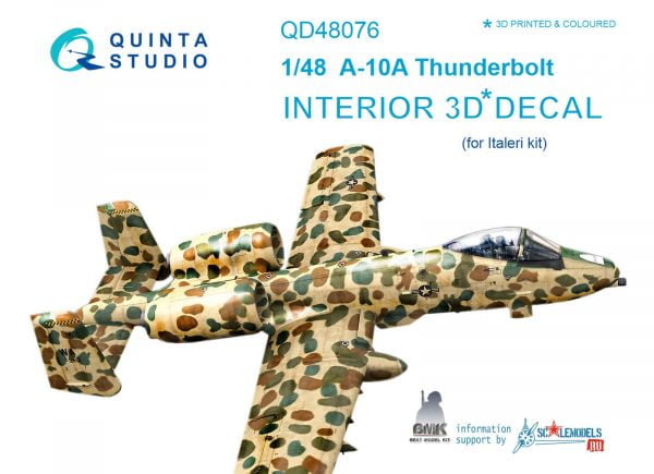 A-10A Thunderbolt (for ITALERI) INTERIOR 3D* Decal 1/48 – Image 14