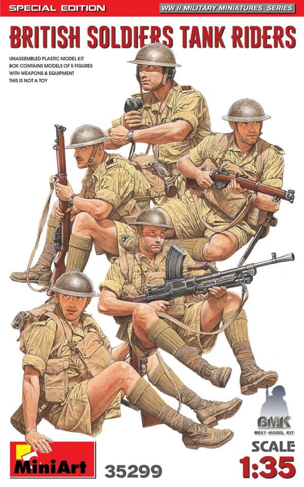 British Soldiers Tank Riders Special Edition (5 Figs.) – Image 2