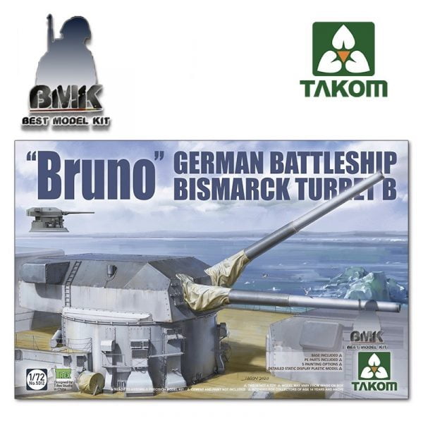BRUNO German Battleship Bismark Turret B