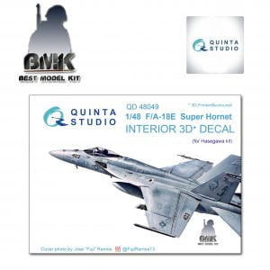 F/A-18E (for Hasegawa) INTERIOR 3D* Decal 1/48