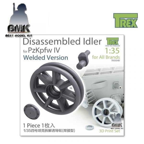 PzKpfw IV Disassembled Idler Welded Version 3D Print Set 1/35