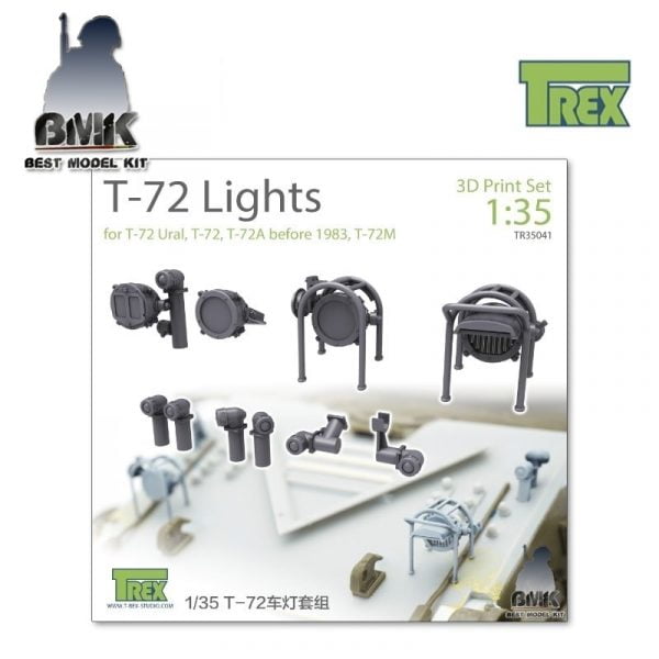 T-72 Lights Set (T-72 Ural, T-72, T-72A to 1983, T-72M) 3D Print Set 1/35