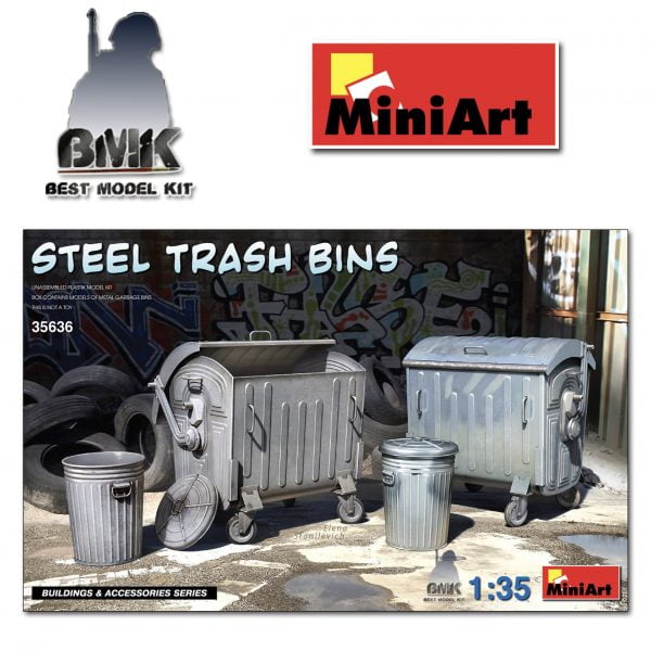 Steel Trash Bins