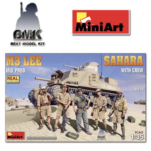 M3 Lee Mid Prod. Sahara with Crew