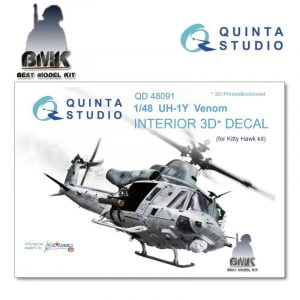 UH-1Y Venom (for KITTY HAWK) INTERIOR 3D* Decal 1/48