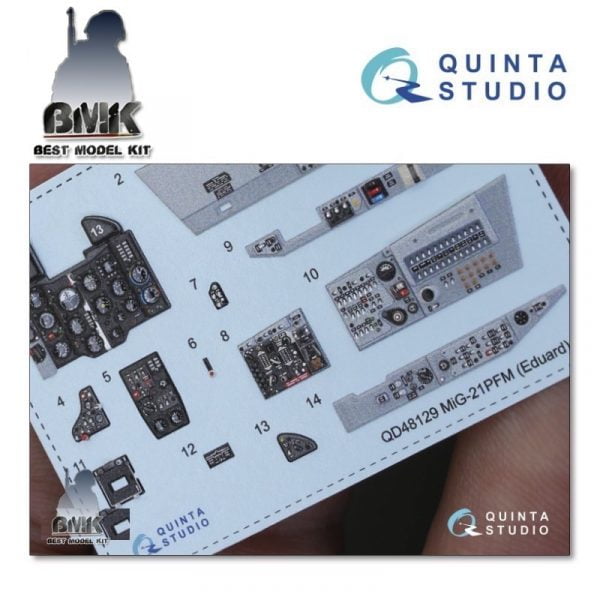 MiG-21PFM (for EDUARD) INTERIOR 3D* Decal 1/48 – Image 9