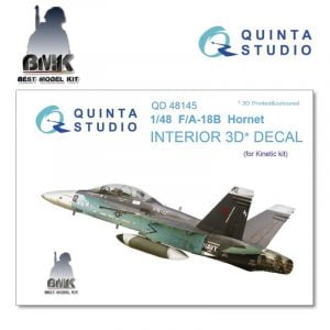 F/A-18B (for KINETIC) INTERIOR 3D* Decal 1/48