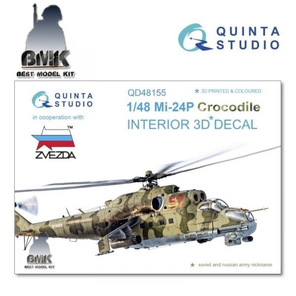 Mi-24P (for ZVEZDA) INTERIOR 3D* Decal 1/48