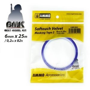 Softouch Velvet Masking Tape 2 (6mm X 25m)