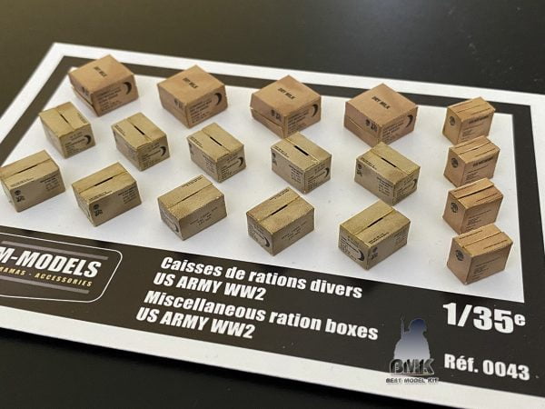Caisses de rations divers US Army - WW2 -  1/35 – Image 3