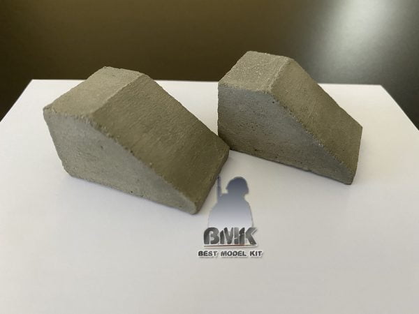 2 Blocs de Béton Stand de Tir pour Char - 1/35 – Image 3