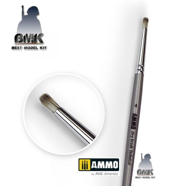 4 Ammo Drybrush Technical Brush