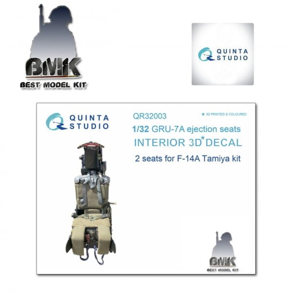 GRU-7A Ejection Seat for F-14A (2 pcs) (for TAMIYA) INTERIOR 3D* Decal 1/35
