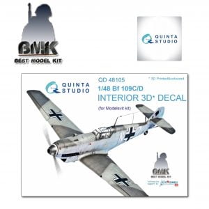 Bf 109C/D (for MODELSVIT) INTERIOR 3D* Decal 1/48