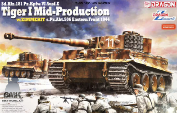 Tiger I Mid. Production w/Zimmerit sPz. Abt 506 Eastern Front 1944