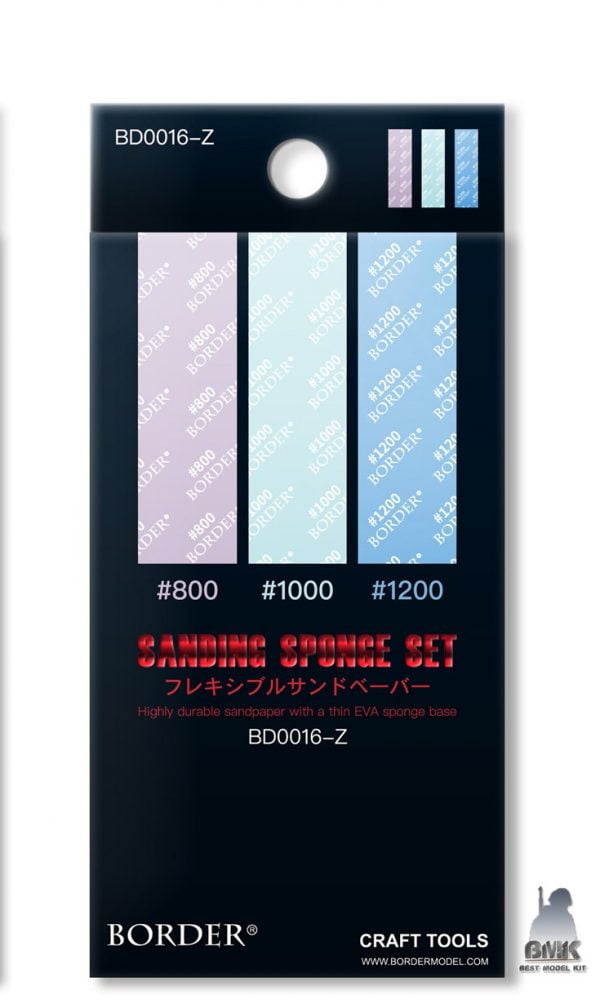 Sanding Sponge Set 800 1000 1200 (3 size X6)