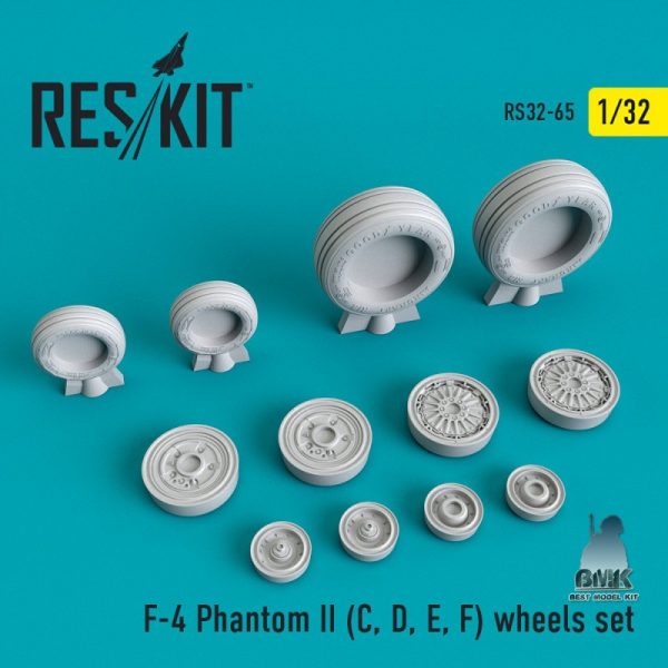 F-4 Phantom II (C,D,E,F) Wheels Set 1/32