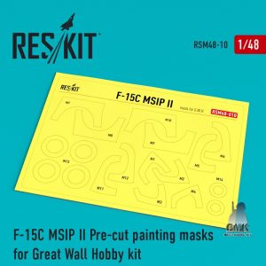 F-15 MSIP II Pre-Cut Painting Masks (for Great Wall Hobby)