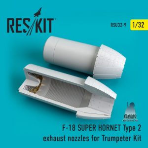 F-18 (E/G) SUPER HORNET Type 2 Exhaust Nozzles (trumpeter) 1/32
