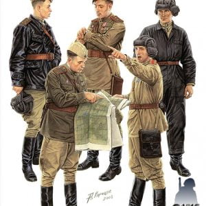 Soviet Officers at Field BriefingSpecial Edition (5 Figs.)