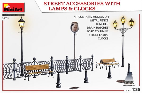 Street Accessories with Lamps and Clocks – Image 3