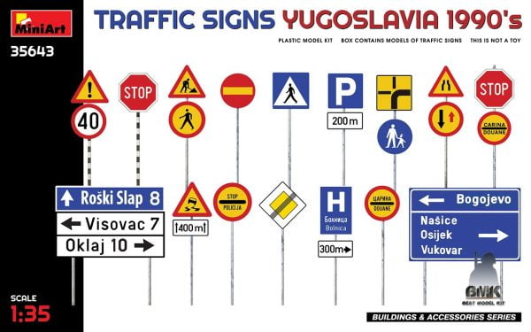 Traffic Signs Yugoslavia 1990's