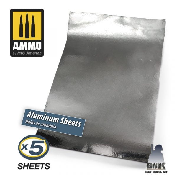 Aluminium Sheets 280 x 195mm (5 sheets)