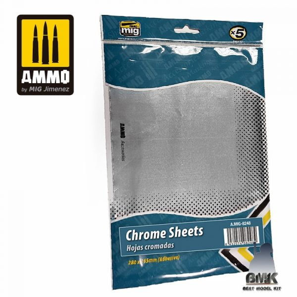 Chrome Sheets 280 x 195mm (5 sheets)