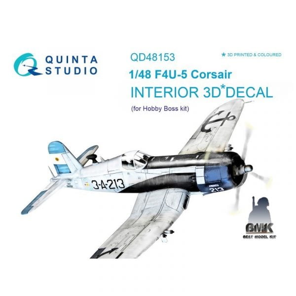 F4U-5 (for HOBBY BOSS) INTERIOR 3D* Decal 1/48